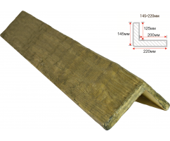 Откос декоративный рустик, 145х220мм Дуб болотный, длина 1 метр