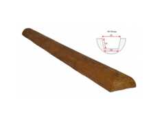 Декоративное полубревно Рустик 70*140мм Дуб, длина 2м