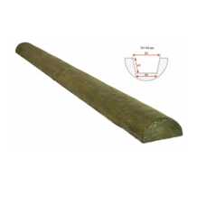 Декоративное полубревно Рустик 70*140мм Дуб болотный, длина 1м