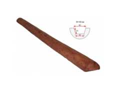 Полубревно декоративное Arno decor рустик, 50х100мм Рябина, длина 3 метра