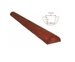 Декоративное полубревно Рустик 70*140мм Рябина, длина 2м