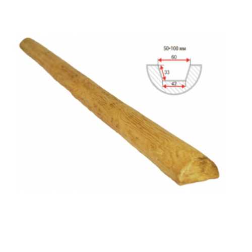 Фото Полубревно декоративное Arno decor рустик, 50х100мм Сосна, длина 2 метра