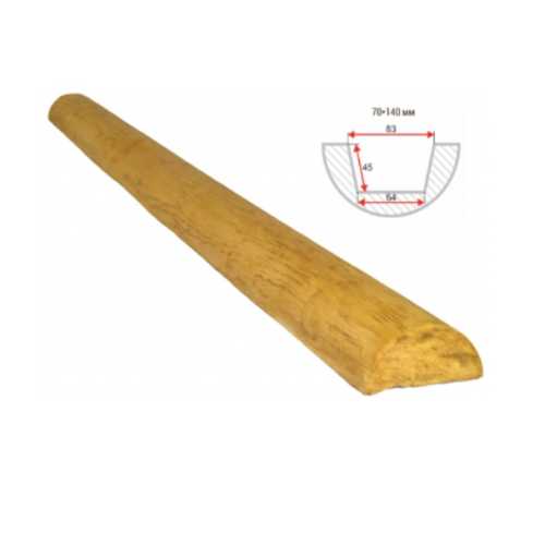 Фото Декоративное полубревно Рустик 70*140мм Сосна, длина 3м