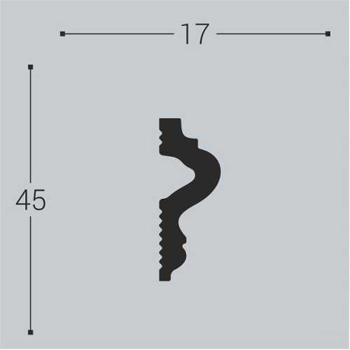 Фото Молдинг Bello Deco M10 под покраску (45х17х2000)