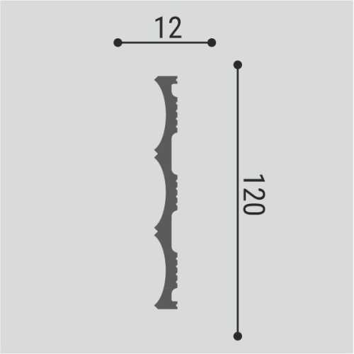 Фото Стеновая панель Bello Deco СП 23/3 полистирол (120× 12 × 3000 мм)