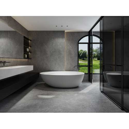 Фото Мозаика из керамогранита Bonaparte Ground Grey 48х48 (300х300х10 мм)