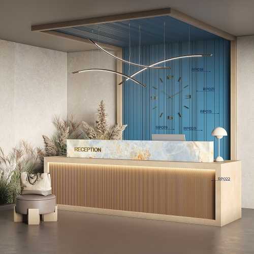 Фото Стеновая панель Cosca RP015 экополимер (156 × 12 × 2800 мм)