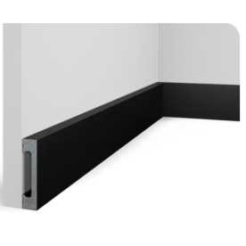 Плинтус напольный Cosca SoftTouch PX050-037 Черный, 65х15 Плинтус напольный Cosca SoftTouch PX050-037 Черный, 65х15