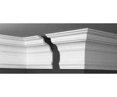 Карниз Де Багет под покраску, XPC полистирола ДП 56/250 (210х136х2000)