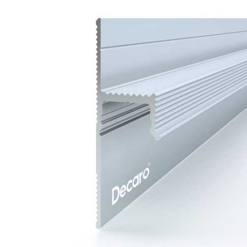 Фото Теневой плинтус скрытого монтажа Decaro D003 под покраску (20*12.5*2000)