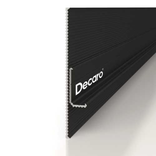 Фото Теневой регулируемый профиль Decaro D004.2 Regulated Черный анод (0-55*7-16*2000)