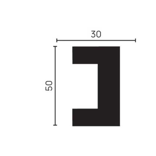 Фото Рейка молдинг Decor Dizayn 613-83SH (30х50х3000)