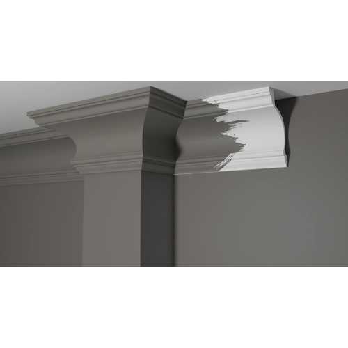 Фото Карниз под покраску из полистирола Decor Dizayn DD522 (152х100х2000 мм)
