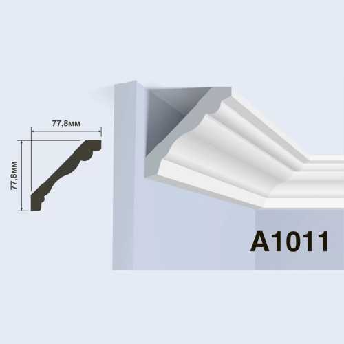 Фото Карниз под покраску HIWOOD A1011 из фитополимера (77.8 х 77.8 х 2000 мм)