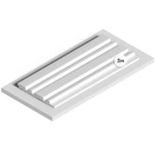 Декоративная панель HIWOOD LV122 LONG NP под покраску (120 × 12 × 3000 мм)