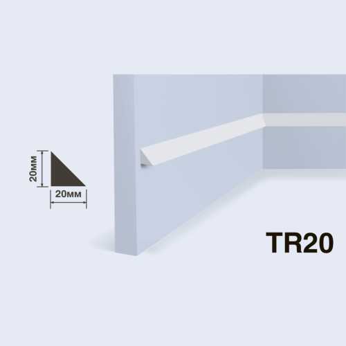 Фото Молдинг под покраску HIWOOD TR20 из фитополимера (20х20х2000 мм)