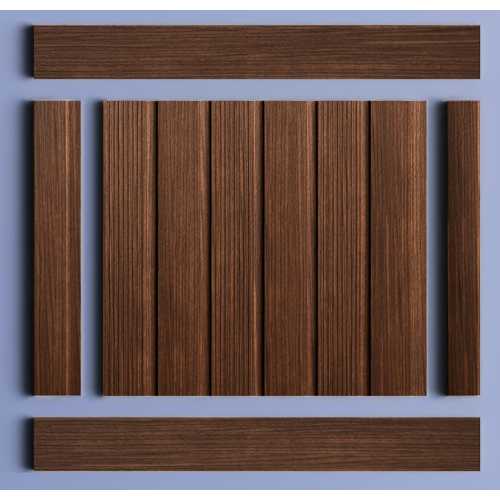 Фото Декоративная панель HIWOOD LV123 BR396 под дерево (120 × 12 × 2700 мм)