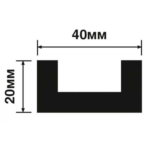 Фото Декоративная рейка Hiwood LB40 BR395 (40х20х2700 мм)