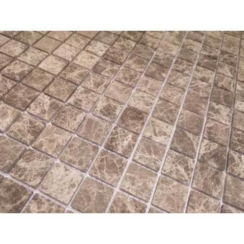 Фото Мозаика из натурального камня Caramelle Emperador Light MAT 23х23 (298х298х4 мм)