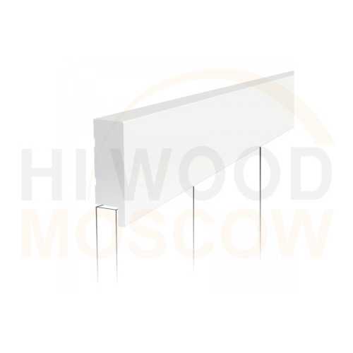 Фото Финишный молдинг Hiwood LF1 NP под покраску (50х17х2700 мм)