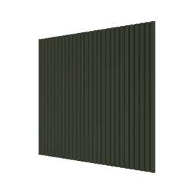 Стеновая панель квадратная МДФ Ликорн - Полосы Олива, 500*500*8 мм (4 шт)