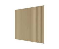 Стеновая панель квадратная МДФ Ликорн - Полосы, под покраску Бежевый, 500*500*8 мм (4 шт)