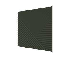 Стеновая панель квадратная МДФ Ликорн - Пирамида Олива, 500*500*8 мм (4 шт)