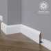 Маленькое фото Белый плинтус напольный МДФ Madest Decor 16-064-12 крашеный (64х12х2400 мм)