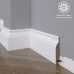 Маленькое фото Белый плинтус напольный МДФ Madest Decor 27-100-22 крашеный (100х22х2400 мм)
