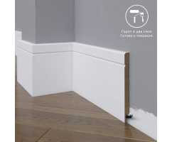 Плинтус напольный под покраску 20-136-10 Madest Decor MDF (136х10х2400 мм)