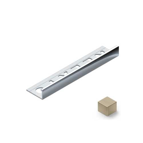 Фото Профиль L-образный алюминий 12.5 мм Neexy PV03-08 (шампань матовая), 2.7 метра