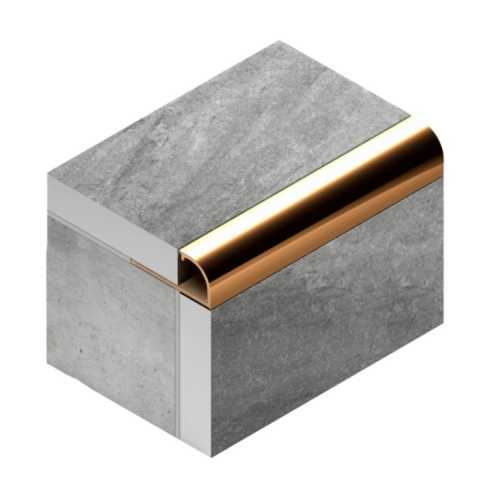 Фото Профиль для плитки внешний латунь 10 мм Neexy PVL17-03 Брашированная, 2.7 метра