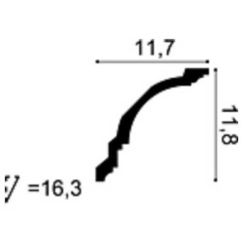 Фото Карниз под покраску из дюрополимера Orac decor CX107 (118х117х2000 мм)