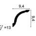 Маленькое фото Карниз под покраску из дюрополимера Orac decor CX128 (94х94х2000 мм)