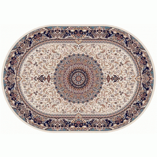 Фото Ковер Merinos Shahreza d205 CREAM-NAVY 2,00*2,85 овал
