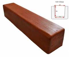 Балка декоративная из полиуретана Arno Decor Модерн 120х120мм Рябина, длина 3м