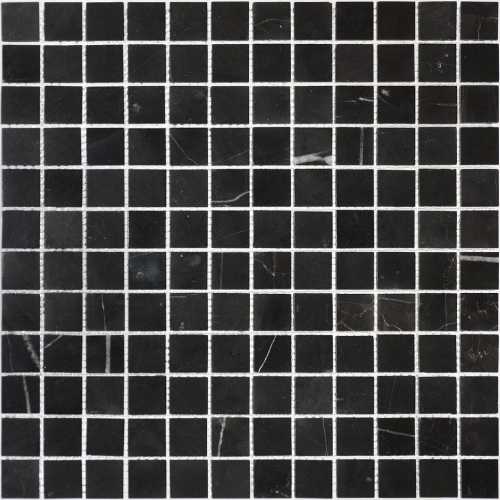 Фото Мозаика из натурального камня Caramelle Nero Oriente POL 23х23 (298х298х4 мм)
