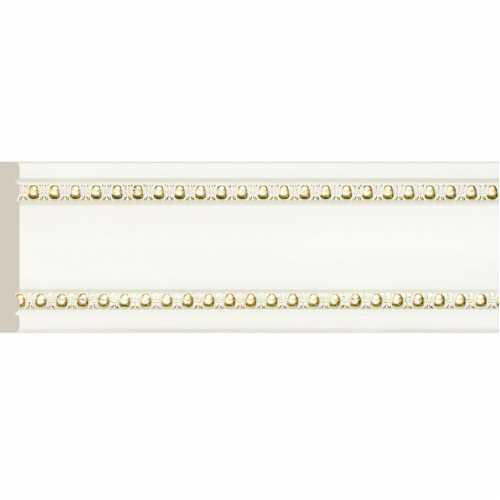 Фото Бордюр Cosca Ионики 60 мм, Белый с золотом