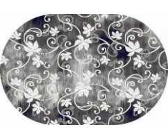 Ковер Merinos Silver d218 GRAY 0,80*1,50 овал