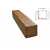 Балка декоративная из полиуретана Arno Decor Рустик 120х120мм Дуб, длина 3м