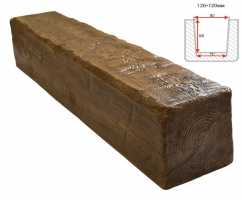 Балка декоративная из полиуретана Arno Decor Рустик 120х120мм Фламбир, длина 2м