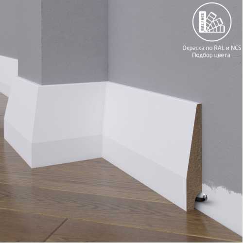 Фото Плинтус напольный МДФ Madest Decor 28-120-22 крашеный по RAL/NCS (120х22х2400 мм)