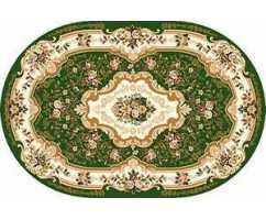 Ковер Merinos Laguna d017 GREEN ОВАЛ 2,00*3,00