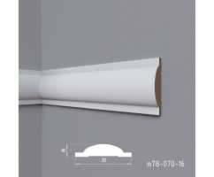 Молдинг MDF под покраску Madest Decor M78-070-16