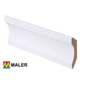 Галтель МДФ Maler Белый арт.40519 (63х16х2750 мм)