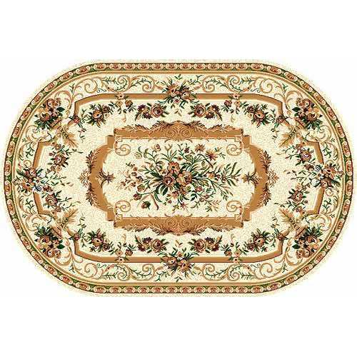 Фото Ковер Merinos Laguna 5439 CREAM ОВАЛ 1,00*2,00