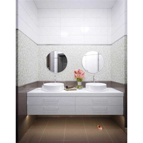 Фото Мозаика стеклянная Bonaparte Pixel cream 12х6 (325х318х6 мм)