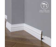Плинтус напольный под покраску 04-054-12 Madest Decor MDF (54х12х2400 мм)