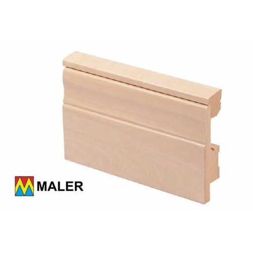 Фото Плинтус напольный МДФ Maler Береза арт.12004, высота 90 мм
