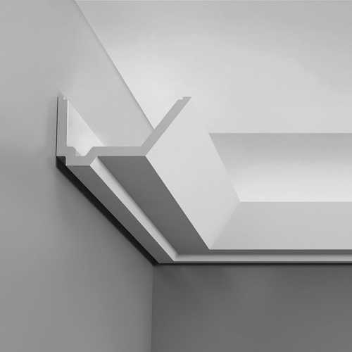 Фото Карниз под покраску из полиуретана Orac decor C358 под подсветку (73х140х2000 мм)
